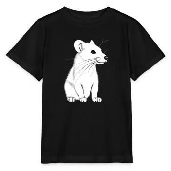 Playful ferret - Stanley/Stella MINI CREATOR Kids’ T-Shirt - black - Front - Mikhail (115cm)