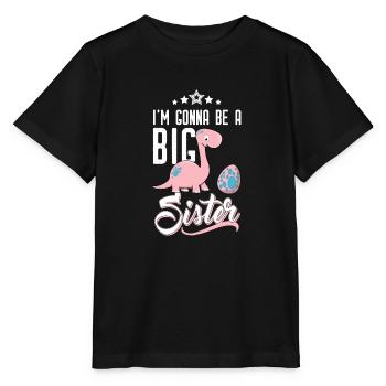 va pour être grande soeur je sera grande soeur - T-shirt bio MINI CREATOR Stanley/Stella Enfant - noir - Devant - Mikhail (115cm)