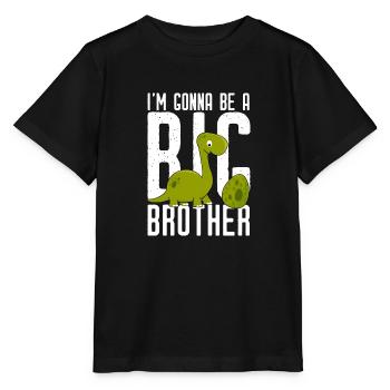 Gonna be big brother-I will big brother Dino - Stanley/Stella MINI CREATOR Kids’ T-Shirt - black - Front - Mikhail (115cm)