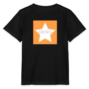Du bist der Stern der den weg zur Liebe sucht - Stanley/Stella Kinder T-Shirt MINI CREATOR  - Schwarz - Vorne - Mikhail (115cm)