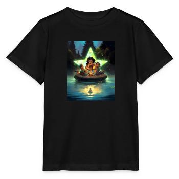 Eine Leidenschaft für das Reisen - Stanley/Stella Kinder T-Shirt MINI CREATOR  - Schwarz - Vorne - Mikhail (115cm)