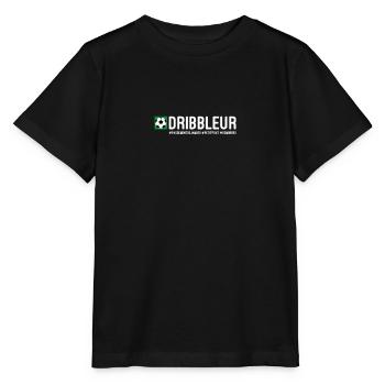 Dribbleur - Pour les rois du dribble au football - T-shirt bio MINI CREATOR Stanley/Stella Enfant - noir - Devant - Mikhail (115cm)