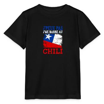 Ich kann nicht nach Chile - Stanley/Stella Kinder T-Shirt MINI CREATOR  - Schwarz - Vorne - Mikhail (115cm)