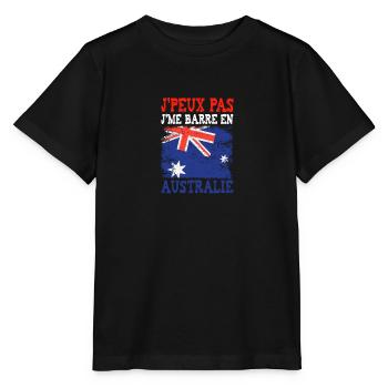 Ich kann nicht, ich bin in Australien - Stanley/Stella Kinder T-Shirt MINI CREATOR  - Schwarz - Vorne - Mikhail (115cm)