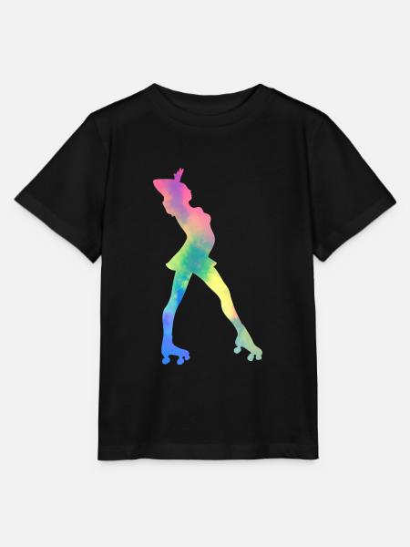 Mädchen Rollerblading Inline Skating Rollerblading - Stanley/Stella Kinder T-Shirt MINI CREATOR - Schwarz