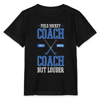 Hockey hockey de hockey coach - T-shirt bio MINI CREATOR Stanley/Stella Enfant - noir - Devant - Mikhail (115cm)