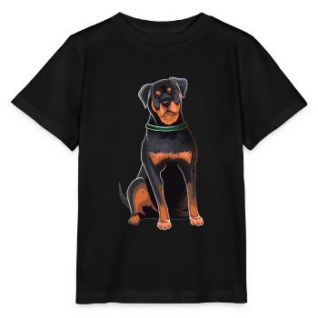 Rottweiler - Stanley/Stella MINI CREATOR Kids’ T-Shirt - black - Front - Mikhail (115cm)