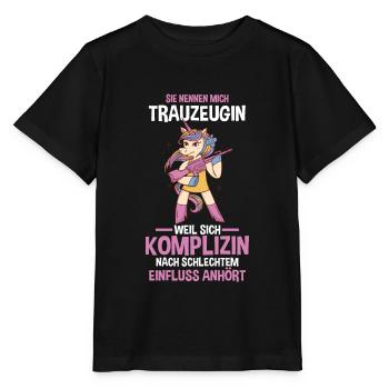 Trauzeugin - Stanley/Stella Kinder T-Shirt MINI CREATOR  - Schwarz - Vorne - Mikhail (115cm)