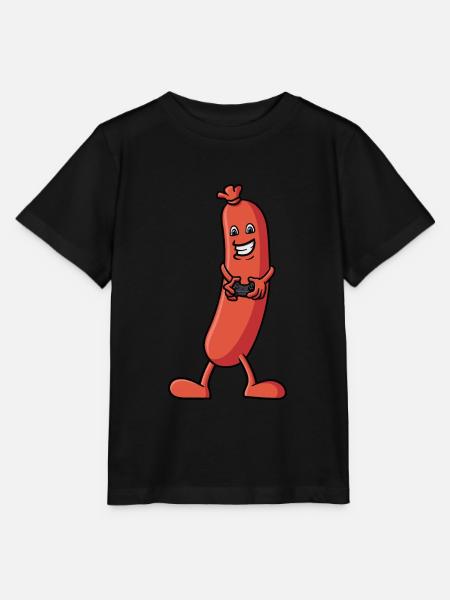 Eine Wurst die zockt - Stanley/Stella Kinder T-Shirt MINI CREATOR - Schwarz