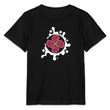 Splash Croix Basque - T-shirt bio MINI CREATOR Stanley/Stella Enfant - noir - Devant - Mikhail (115cm)