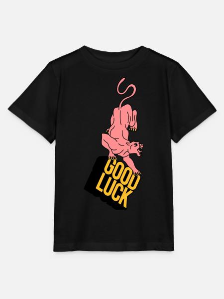 BONNE CHANCE | Rétro | Vintage | conception - T-shirt bio MINI CREATOR Stanley/Stella Enfant - noir