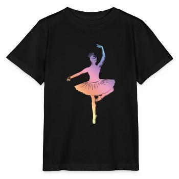 Ballett Silhouette - Stanley/Stella Kinder T-Shirt MINI CREATOR  - Schwarz - Vorne - Mikhail (115cm)