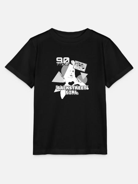 backstreet girl, backstreet , retro, 90's.90er - Stanley/Stella Kinder T-Shirt MINI CREATOR  - Schwarz