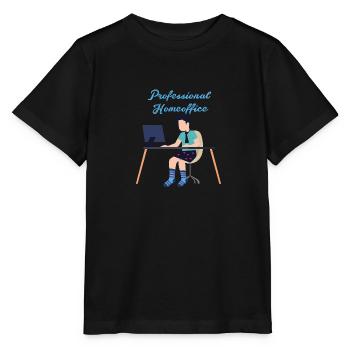 Professionnel, Bureau à domicile, Travail, Bureau - T-shirt bio MINI CREATOR Stanley/Stella Enfant - noir - Devant - Mikhail (115cm)