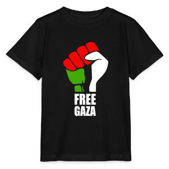 Free gaza - Stanley/Stella MINI CREATOR Kids’ T-Shirt - black - Front - Mikhail (115cm)