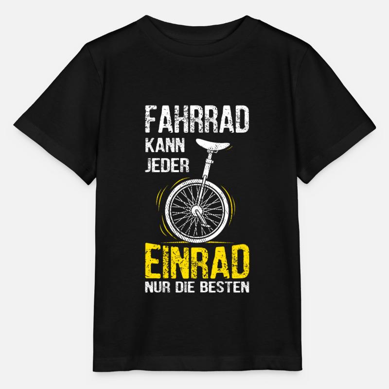 Radsport Einrad Fahren Einradfahrer Geschenke - Stanley/Stella Kinder T-Shirt MINI CREATOR - Schwarz