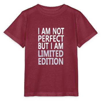I am unique - Stanley/Stella MINI CREATOR Kids’ T-Shirt - burgundy - Front - Kain (125cm)