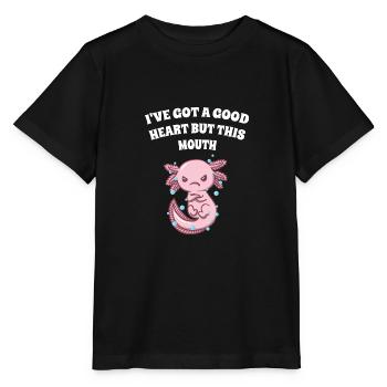 Ive Got a Good Heart But This Mouth Funny Sarkasti - Stanley/Stella MINI CREATOR Kids’ T-Shirt - black - Front - Mikhail (115cm)