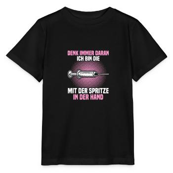 Arzthelferin Krankenschwester Ärztin - Stanley/Stella Kinder T-Shirt MINI CREATOR  - Schwarz - Vorne - Mikhail (115cm)