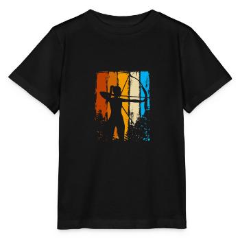 Archer Archer de tir à l’arc et de flèches - T-shirt bio MINI CREATOR Stanley/Stella Enfant - noir - Devant - Mikhail (115cm)