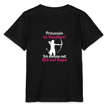 Princesse flèche arc archer tir à l’arc - T-shirt bio MINI CREATOR Stanley/Stella Enfant - noir - Devant - Mikhail (115cm)