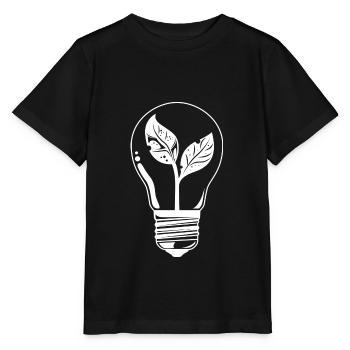 Ampoule Énergie Protection du climat - T-shirt bio MINI CREATOR Stanley/Stella Enfant - noir - Devant - Mikhail (115cm)