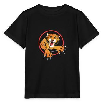 Tigre à dents de sabre - T-shirt bio MINI CREATOR Stanley/Stella Enfant - noir - Devant - Mikhail (115cm)