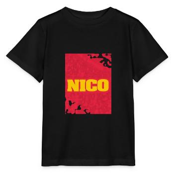 Style et artwork Nico - T-shirt bio MINI CREATOR Stanley/Stella Enfant - noir - Devant - Mikhail (115cm)