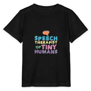 Speech Therapist Speech Therapy Speech Therapist - Stanley/Stella MINI CREATOR Kids’ T-Shirt - black - Front - Mikhail (115cm)