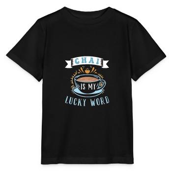 Chai Latte Tee trinken Teetrinker - Stanley/Stella Kinder T-Shirt MINI CREATOR  - Schwarz - Vorne - Mikhail (115cm)