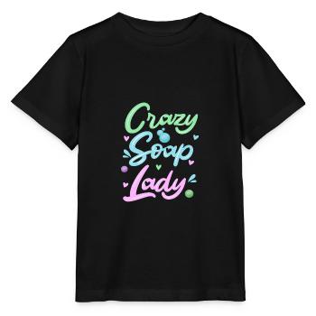 Seife Herstellen Handgemachte Seife - Stanley/Stella Kinder T-Shirt MINI CREATOR  - Schwarz - Vorne - Mikhail (115cm)