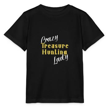 Chasseur de trésors Chasse au trésor Détecteur de métaux - T-shirt bio MINI CREATOR Stanley/Stella Enfant - noir - Devant - Mikhail (115cm)