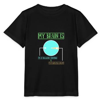 Chasseur de trésors Chasse au trésor Détecteur de métaux - T-shirt bio MINI CREATOR Stanley/Stella Enfant - noir - Devant - Mikhail (115cm)