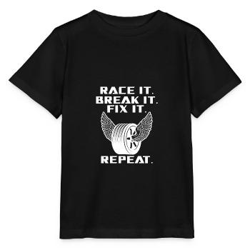 Race It Break It Fix It Racing - Stanley/Stella MINI CREATOR Kids’ T-Shirt - black - Front - Mikhail (115cm)