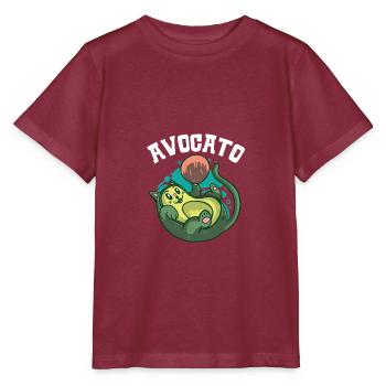 Avocato Avocado Lover Guac Guacamole Keto Ka - Stanley/Stella MINI CREATOR Kids’ T-Shirt - burgundy - Front - Kain (125cm)