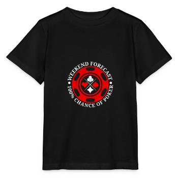 Prédiction du week-end 100% chance au Poker Casino - T-shirt bio MINI CREATOR Stanley/Stella Enfant - noir - Devant - Mikhail (115cm)