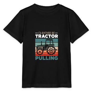 Ich würde lieber einen Traktor ziehen Bauernhof Ba - Stanley/Stella Kinder T-Shirt MINI CREATOR  - Schwarz - Vorne - Mikhail (115cm)