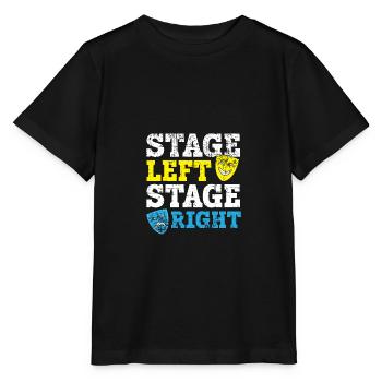 Stage left Stage right Theatre Actor Broa - Stanley/Stella MINI CREATOR Kids’ T-Shirt - black - Front - Mikhail (115cm)