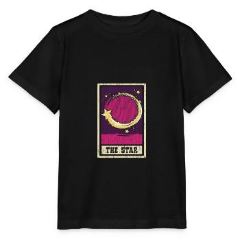 La divination du chaman de la carte de tarot étoilé - T-shirt bio MINI CREATOR Stanley/Stella Enfant - noir - Devant - Mikhail (115cm)