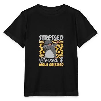 Mole Possessed Animal Mole Lovers Mole - Stanley/Stella MINI CREATOR Kids’ T-Shirt - black - Front - Mikhail (115cm)