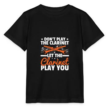 Ne jouez pas de la clarinette, mais de la clarinette - T-shirt bio MINI CREATOR Stanley/Stella Enfant - noir - Devant - Mikhail (115cm)