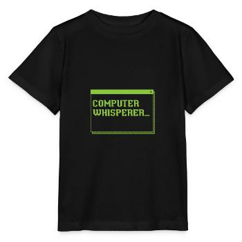 Computer Whisperer Information Technology - Stanley/Stella Kinder T-Shirt MINI CREATOR  - Schwarz - Vorne - Mikhail (115cm)