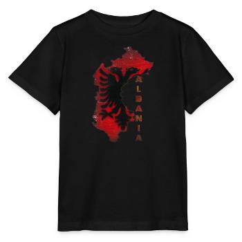 Albania - T-shirt bio MINI CREATOR Stanley/Stella Enfant - noir - Devant - Mikhail (115cm)