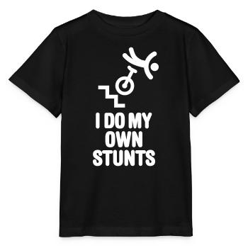 Unicycle Trial unicycle trials extreme unicycling - Stanley/Stella MINI CREATOR Kids’ T-Shirt - black - Front - Mikhail (115cm)