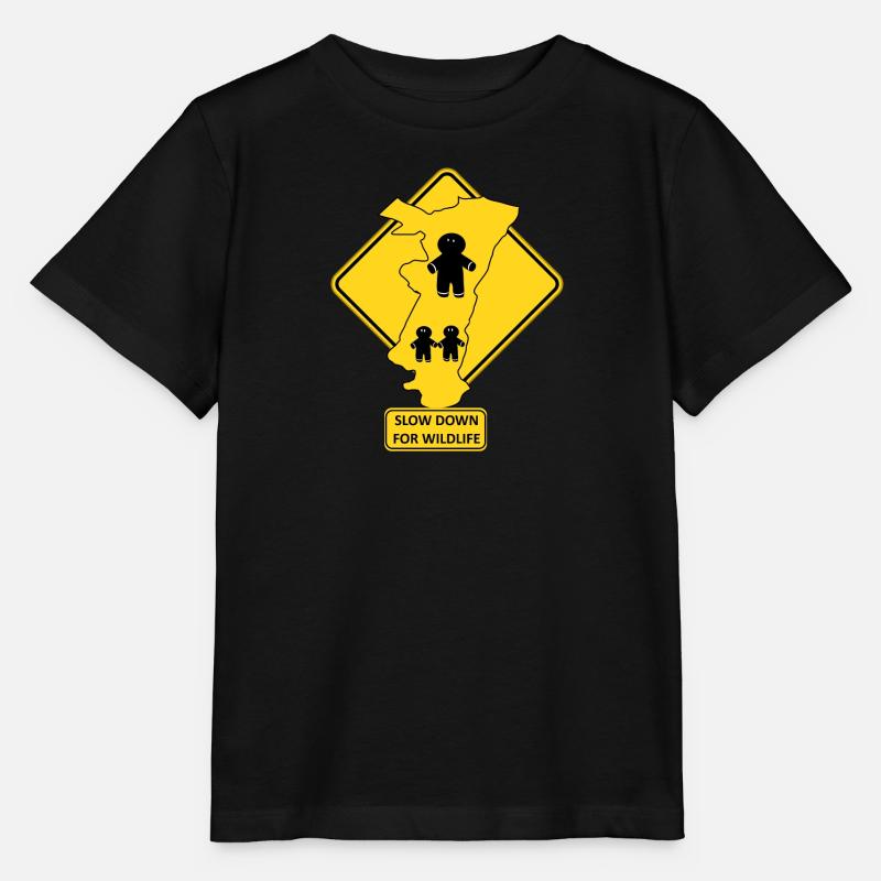Alsace Slow Down Wildlife - Stanley/Stella MINI CREATOR Kids’ T-Shirt - black