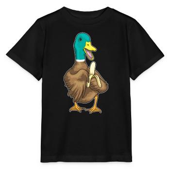 Ente Banane - Stanley/Stella Kinder T-Shirt MINI CREATOR  - Schwarz - Vorne - Mikhail (115cm)