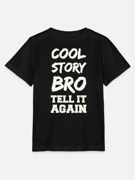 Cool Story Bro Spruch - Stanley/Stella Kinder T-Shirt MINI CREATOR - Schwarz