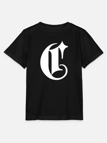 Verzierter C-Monogrammstern - Stanley/Stella Kinder T-Shirt MINI CREATOR - Schwarz