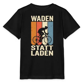 Waden statt laden - Stanley/Stella Kinder T-Shirt MINI CREATOR  - Schwarz - Vorne - Mikhail (115cm)