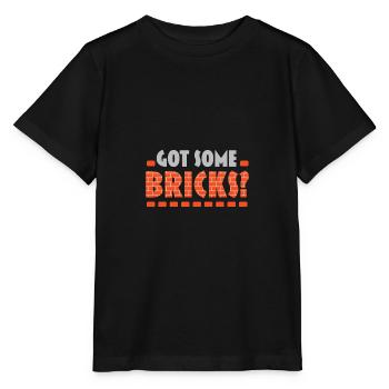 J’ai un métier de maçon de briques - T-shirt bio MINI CREATOR Stanley/Stella Enfant - noir - Devant - Mikhail (115cm)